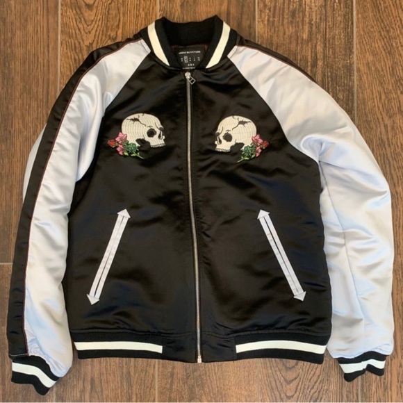 Skull and mushrooms bomber jacket - Picture 2 of 4